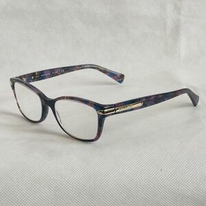 Coach Women's HC6065 Reading Glasses Eyeglasses Confetti Purple Frame 5288